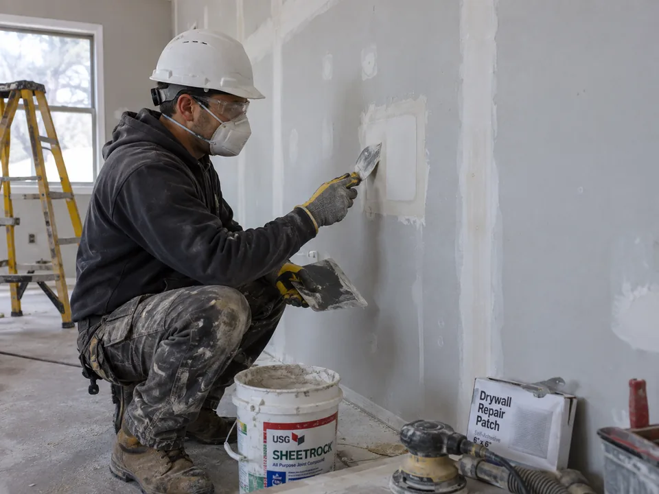 Gypsum, Drywall & Partition Work service in a Dubai home