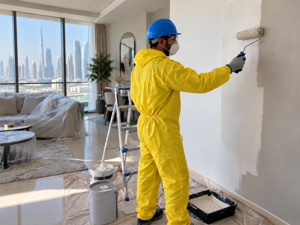 Painting Services service in a Dubai home
